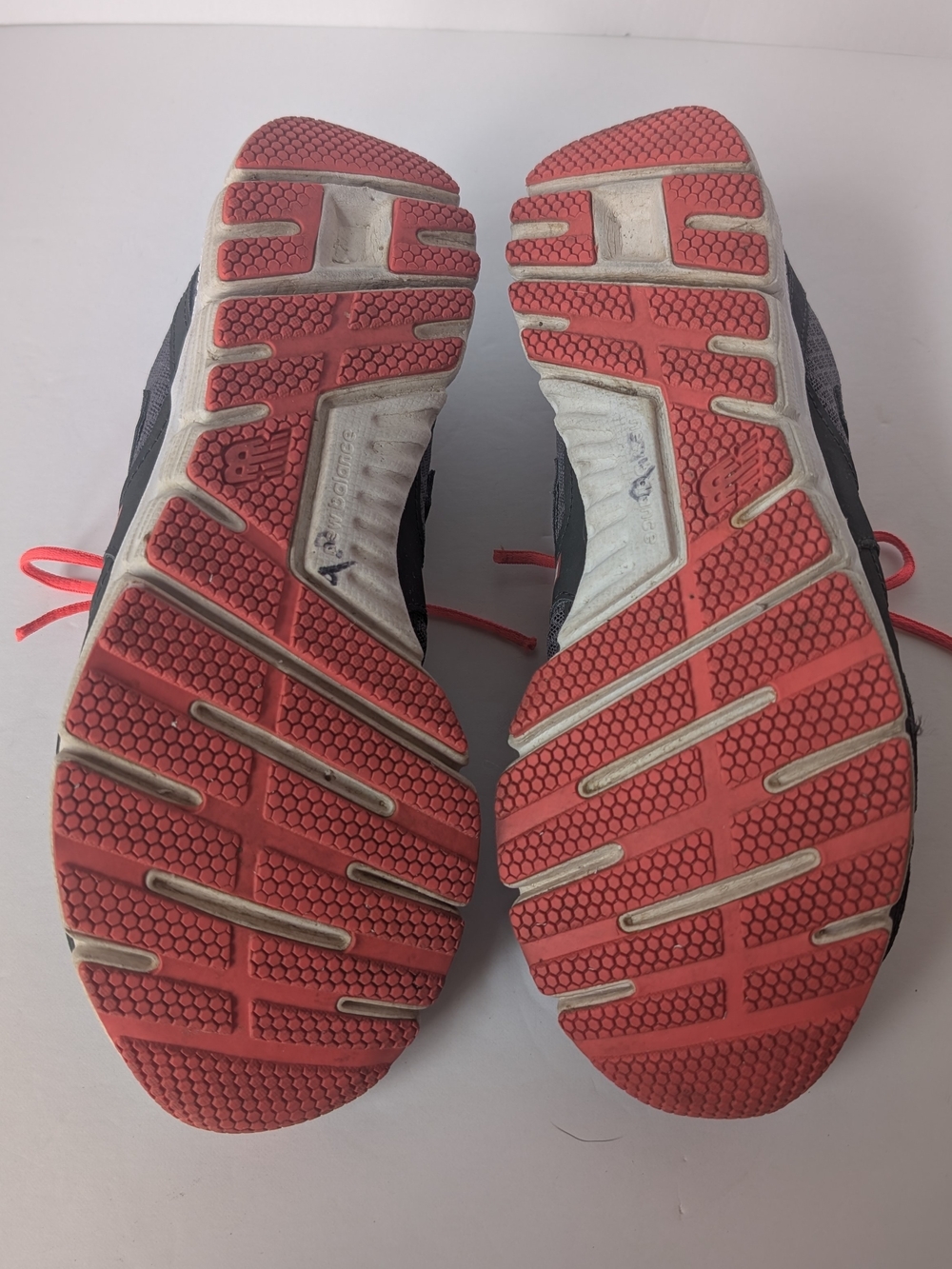 New Balance 550 v3 Dark Gray with Coral Accent Running Shoes - Picture 6 of 8